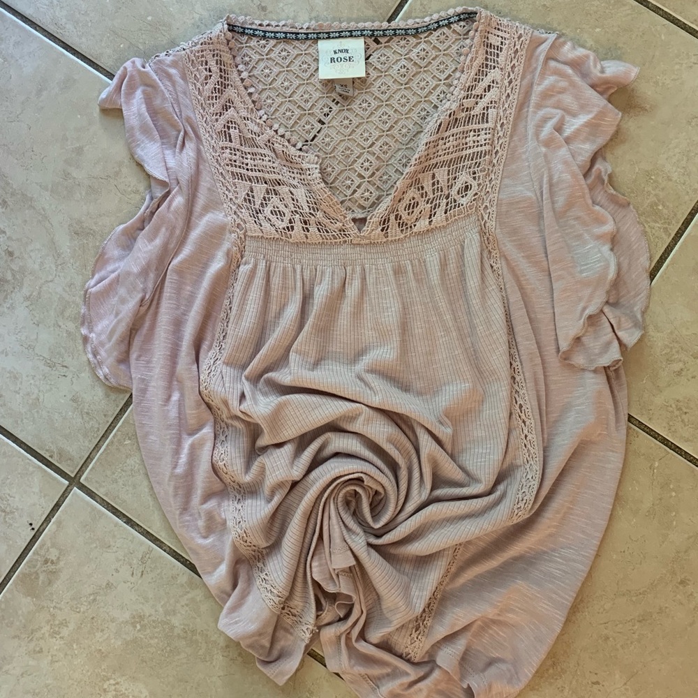 Knox Rose at Target, Petal Pink Cotton Blouse!